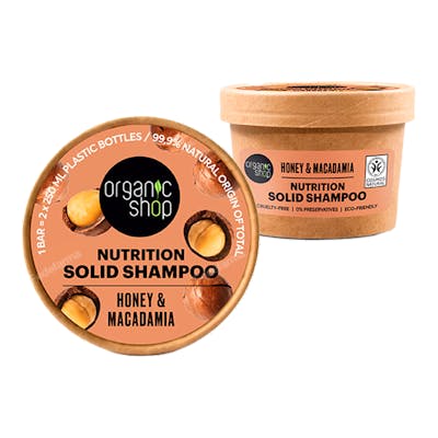 CHAMPU SOLIDO NUTRITIVO MIEL Y MACADAMIA, 60 G