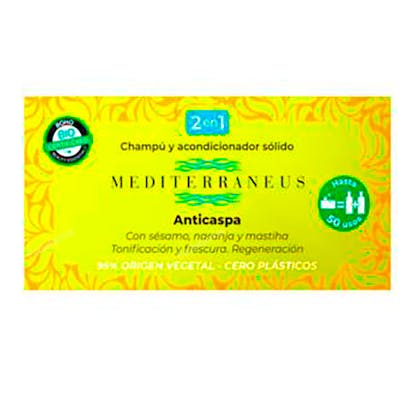 MEDITERRANEUS champu-acondicionador solido anticaspa 55 gr.