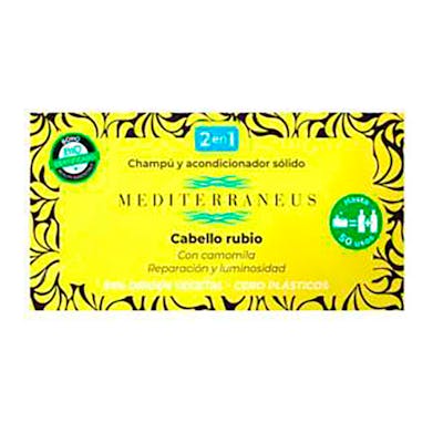 MEDITERRANEUS champu-acondicionador solido cabello rubio 55