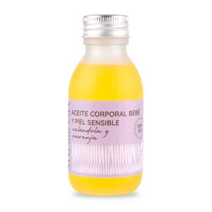 Aceite hidratante para bebe y piel sensible ecologico