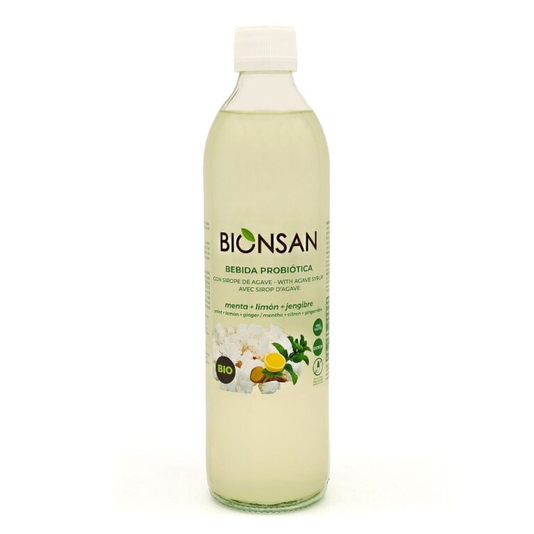 Kéfir de Agua Sabor Menta Limón Jengibre 500 mL BIO