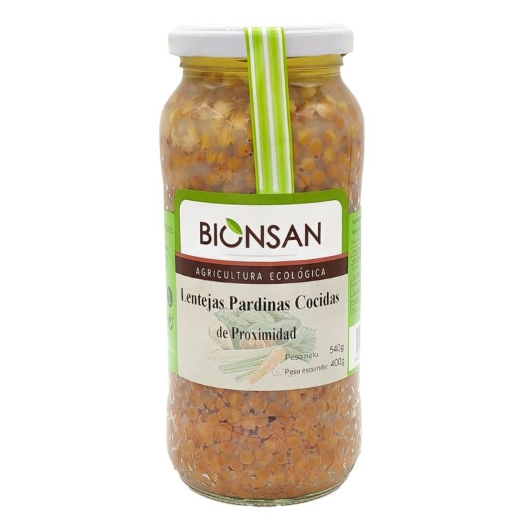 LENTEJAS PARDINAS cocidas 400gr. ECO