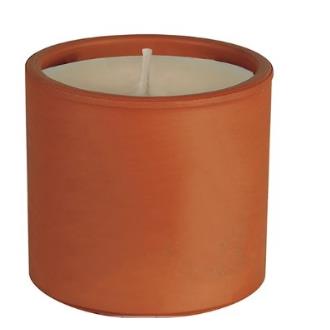 VELA TERRACOTA TEST0 citronela 6×5,5cm.