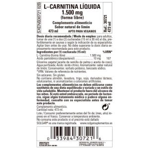 L-Carnitina Líquida 1500 mg – 473 ml
