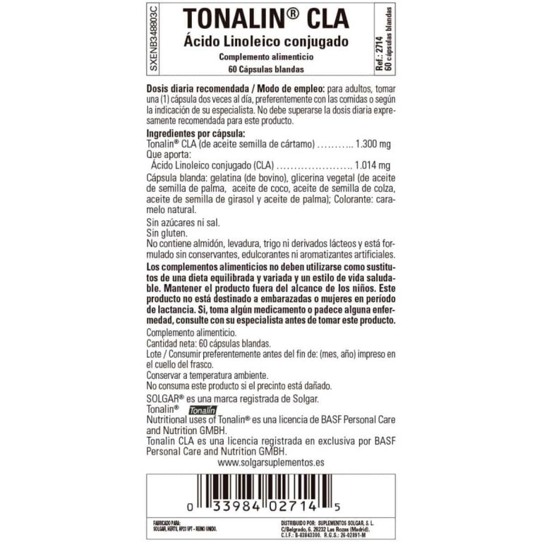 Tonalin CLA – 60 Perlas