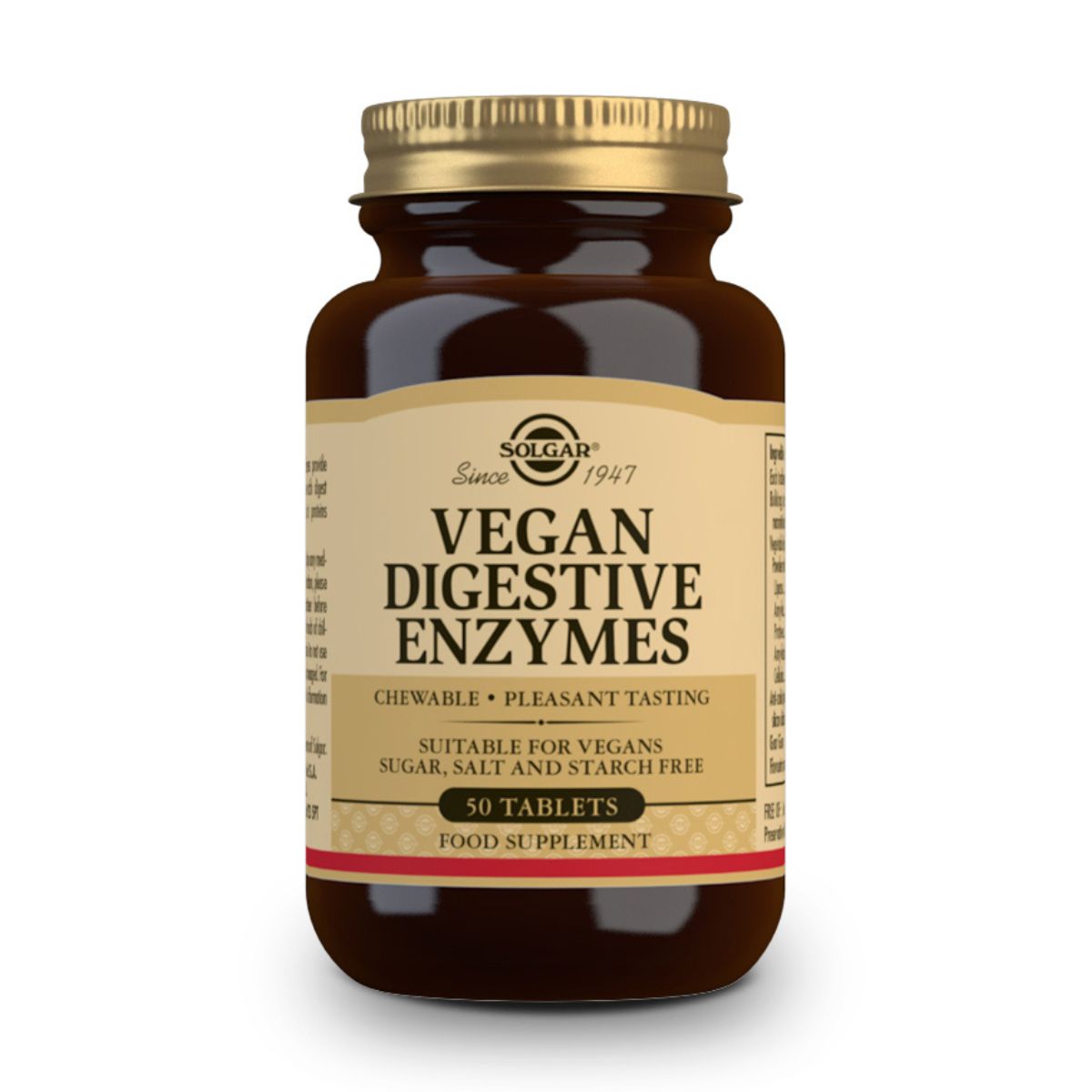 Enzimas Digestivas Veganas – 50 Comprimidos Masticables Enzimas Digestivas Veganas – 50 Comprimidos Masticables