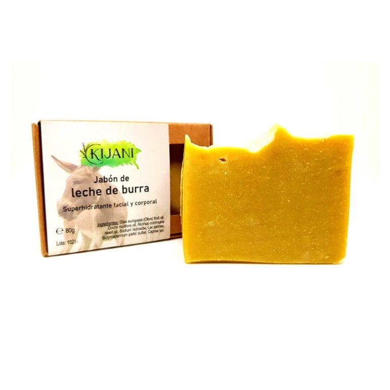 JABON EN PASTILLA de leche de burra 80gr.