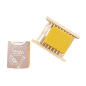 JABON EN PASTILLA naranja y canela 100gr.