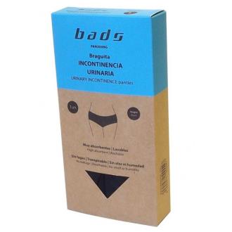 BRAGUITA INCONTINENCIA URINARIA negra talla 2XL.